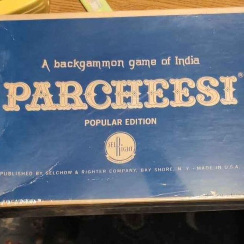 Parcheesi 1964 Popular Edition Backgammon Game Of India Vintage Board Ga…